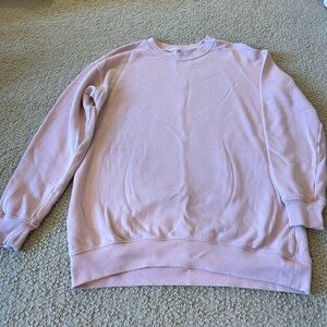 oversized light pink aerie pullover